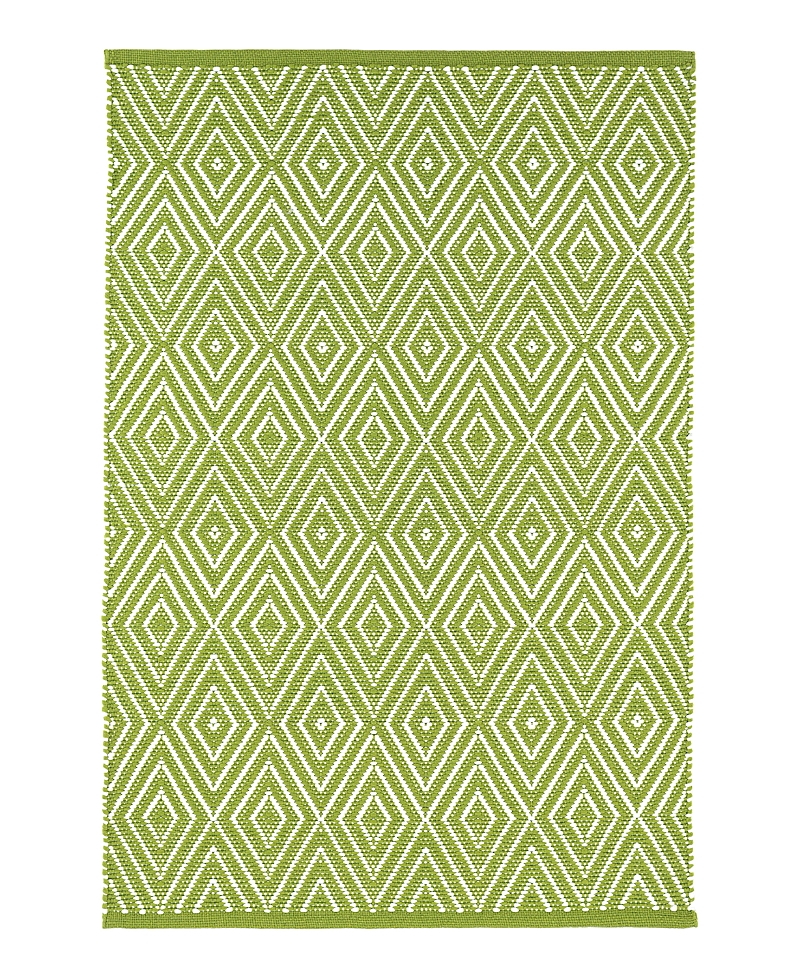 Dash & Albert By Annie Selke Dash Albert By Annie Selke Rdb100 Diamond Indoor/outdoor Area Rug, 2'6x12'0 In Green