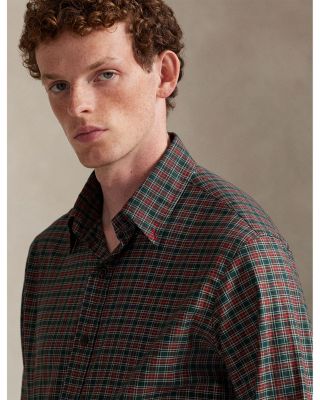 Classic Fit Plaid Twill Shirt