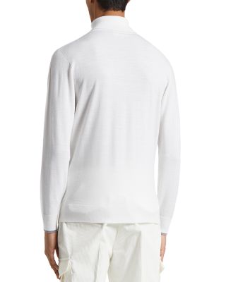 Brushed Fleece Turtleneck Sweater