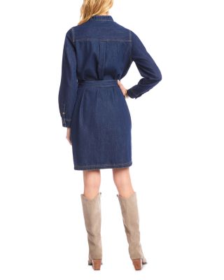 Belted Denim Shirtdress