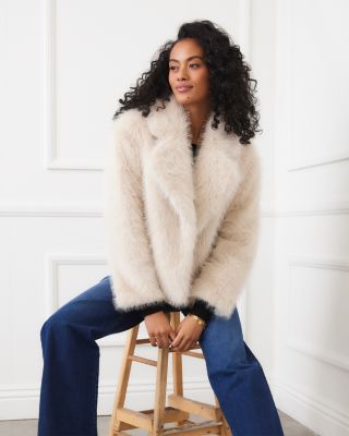 Cropped Faux Fur Jacket