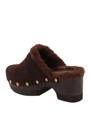 Women's Orla Faux Fur Lined Suede Clogs