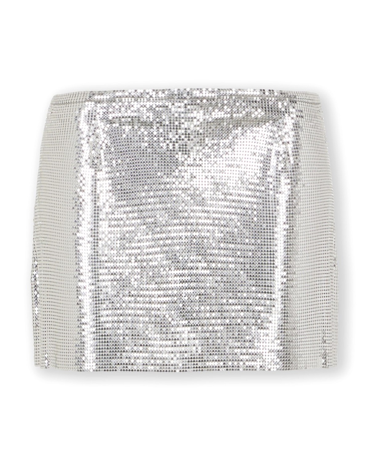Rabanne Metal Mesh Mini Skirt in Silver
