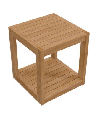 Carlsbad Teak Wood Outdoor Patio Side Table