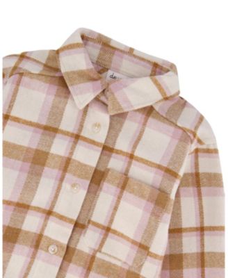 Girls' Plaid Overshirt - Little Kid