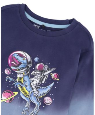 Boys' Long Sleeve Organic Cotton Gradient Jersey Tee - Little Kid