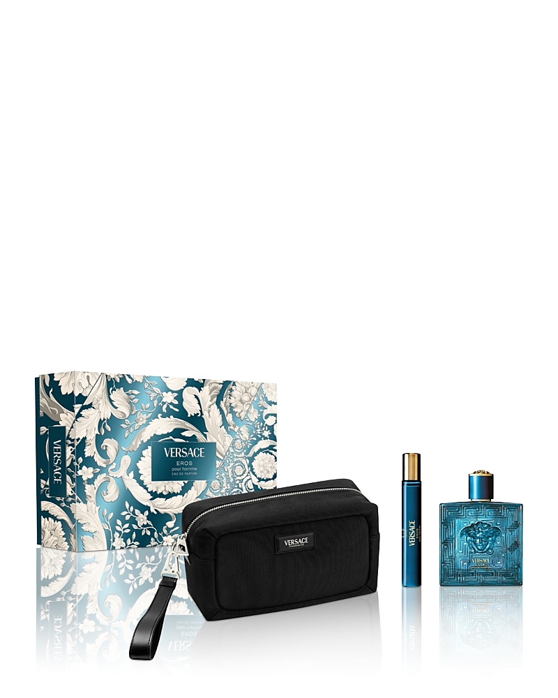 Versace Eros Eau De Parfum Gift Set ($206 Value) In Transparent