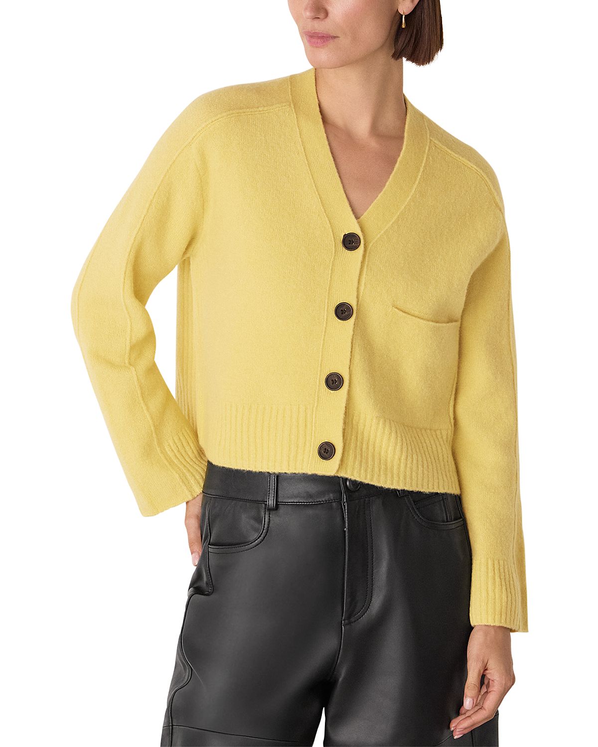 Whistles Wool Mix Pocket Cardigan