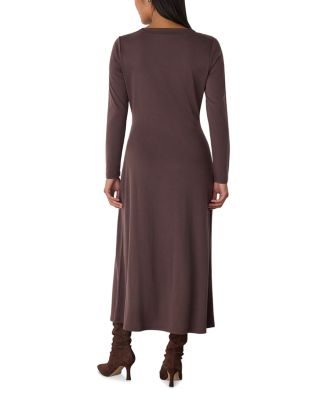 Petite Ruched Detail Midi Dress