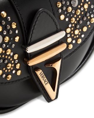 Virtus Embellished Leather Shoulder Bag