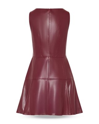 Faux Leather Mini Dress