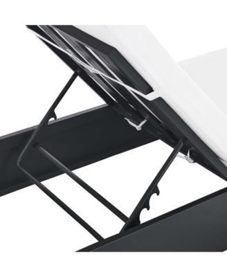 Tahoe Outdoor Patio Powder-Coated Aluminum Chaise Lounge Chair