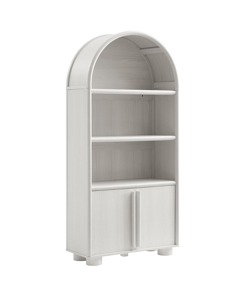 Modway Bellamy Tall Arched Display Cabinet Bookcase In White