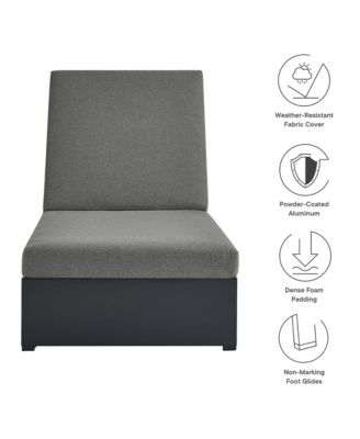 Tahoe Outdoor Patio Powder-Coated Aluminum Chaise Lounge Chair