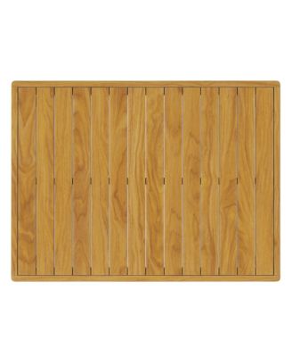 Wren Outdoor Patio Teak Wood Coffee Table