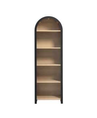 Evie Arched Narrow Bookcase Display Cabinet
