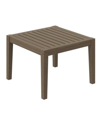 Northlake Square Outdoor Patio Teak Side Table