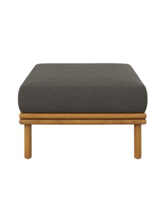 Wren Outdoor Patio Teak Wood Ottoman