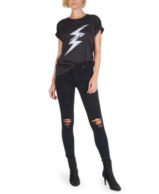 Wolf Cracked Lightning Bolt Tee
