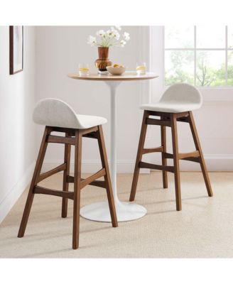 Juno Wood Bar Stool, Set of 2