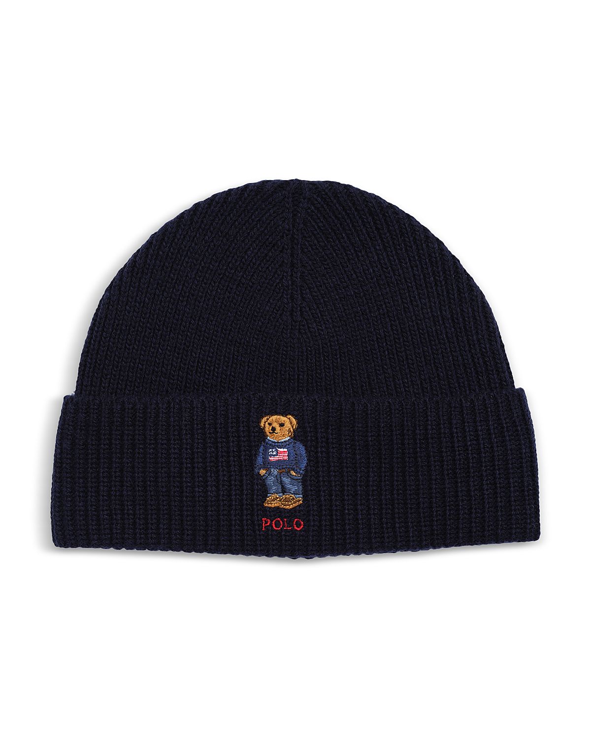 Polo Ralph Lauren Solid Flag Bear Beanie