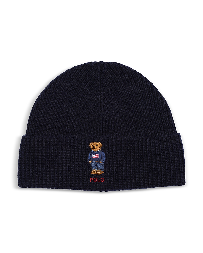 Polo Ralph Lauren Solid Flag Bear Beanie
