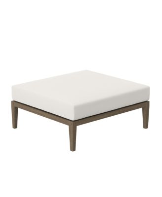 Northlake Outdoor Patio Teak Ottoman
