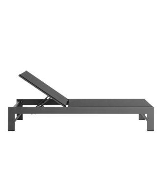 Tahoe Outdoor Patio Mesh and Aluminum Chaise Lounge