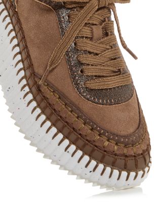 Women&#39;s Nama Suede Platform Low Top Sneakers