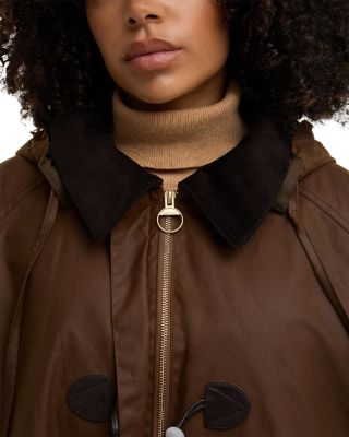 Myra Waxed Hooded Duffle Coat