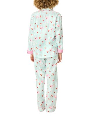 Printed Flannel Pajama Set