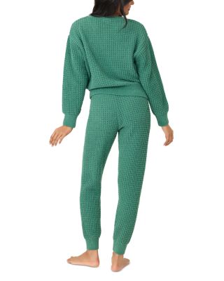 Cozy Chenille Waffle-Knit Pajama Set