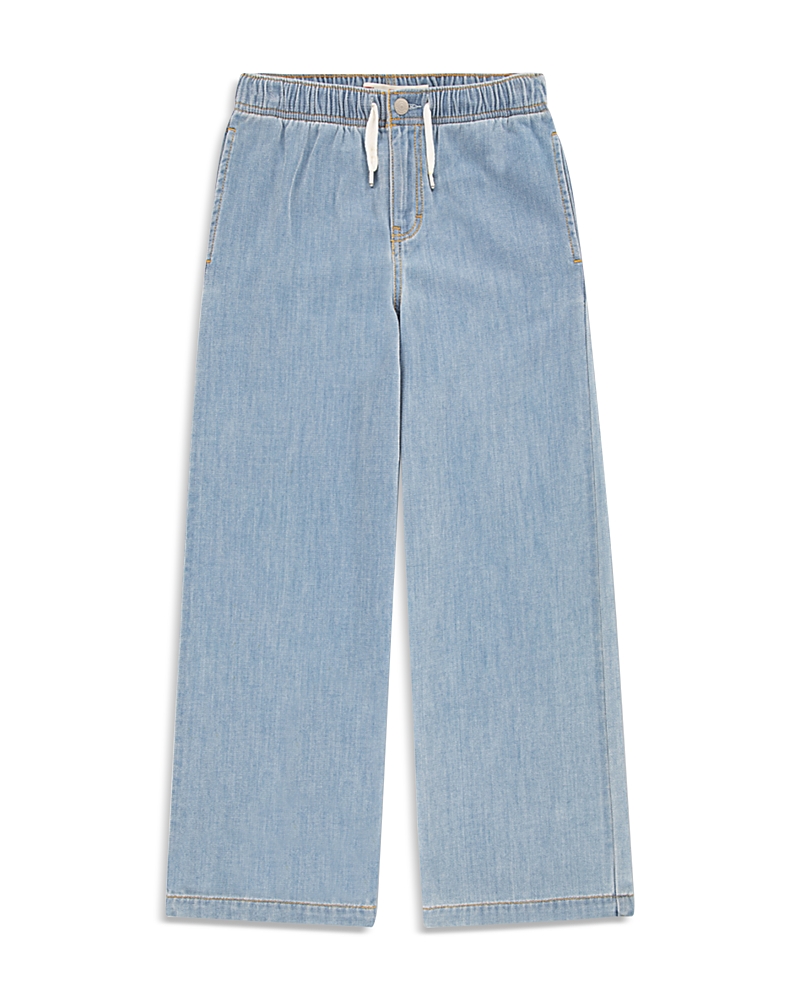 Levi's Girls' Luxe Denim High Rise Baggy Jeans - Big Kid In Blue