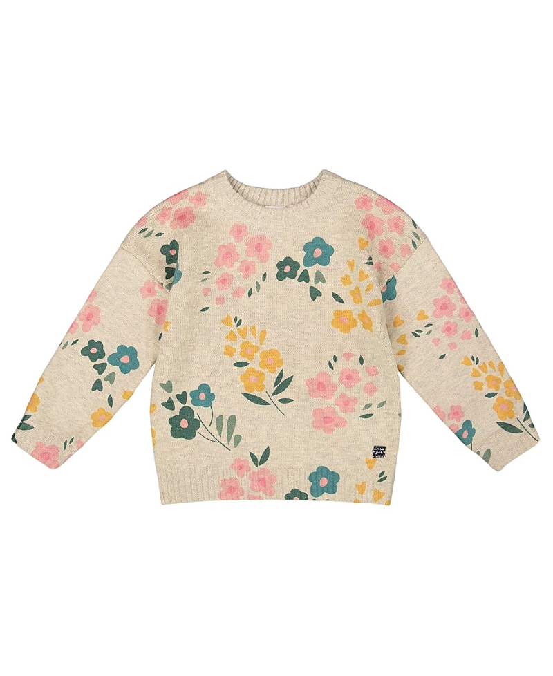 Deux Par Deux Knitted Sweater With Floral