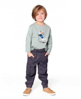 Boys' Long Sleeve Organic Cotton Jersey Tee - Little Kid, Big Kid