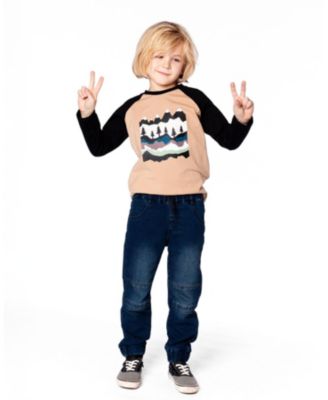 Boys' Long Raglan Sleeve Jersey Tee - Little Kid, Big Kid