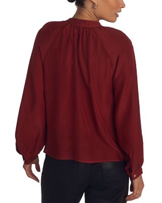 Raglan Sleeve Button Down Blouse