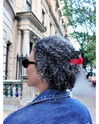 Cherry Hearts Hair Brush & Clip Gift Set