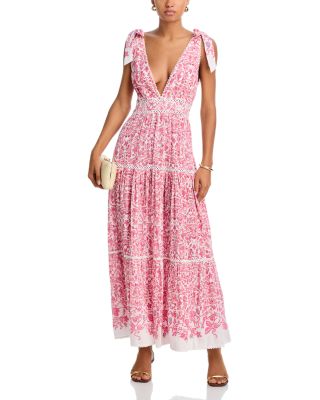 Perla Plunging Neck Dress