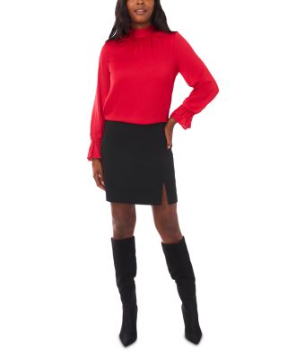 Open Back Bell Sleeve Blouse