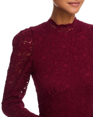 Lace Mock Neck Dress - Exclusive