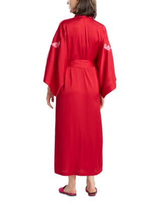 Satin Essentials Kimono Sleeve Wrap Robe