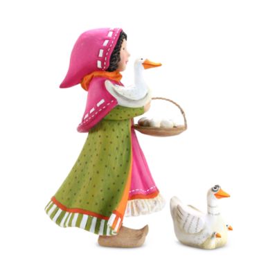 Patience Brewster Nativity Girl with Duck Figures, Set of 2