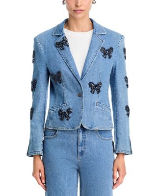 Rhinestone Bow Le Petite Khloe Blazer & Betsy Rhinestone Bow Jeans 