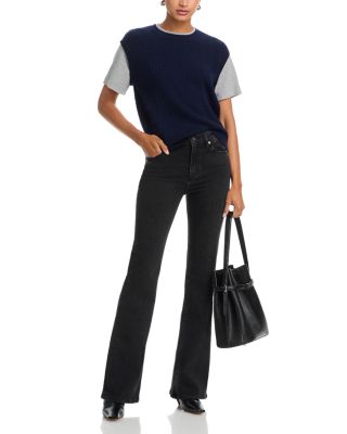 The Icon High Rise Flare Jeans in Meteor