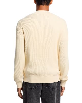 Waffle Knit Sweatshirt