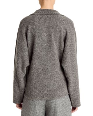 Donegal Dolman Polo Collar Cashmere Sweater