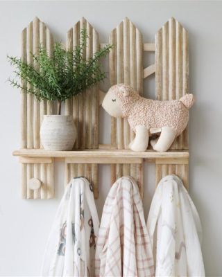 Charlie Farmhouse Fence Wall Shelf