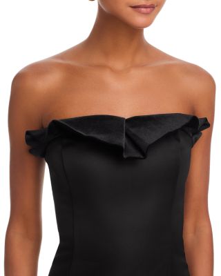 Ruffled Strapless Mini Dress - Exclusive