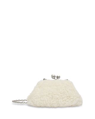 Weekend Accesori 2 Small Micio Ivory Fux Fur Clutch